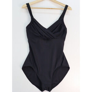 Magicsuit by Mirclesuit Black Estilo One Piece Swimsuit with Built in Bra Sz 10